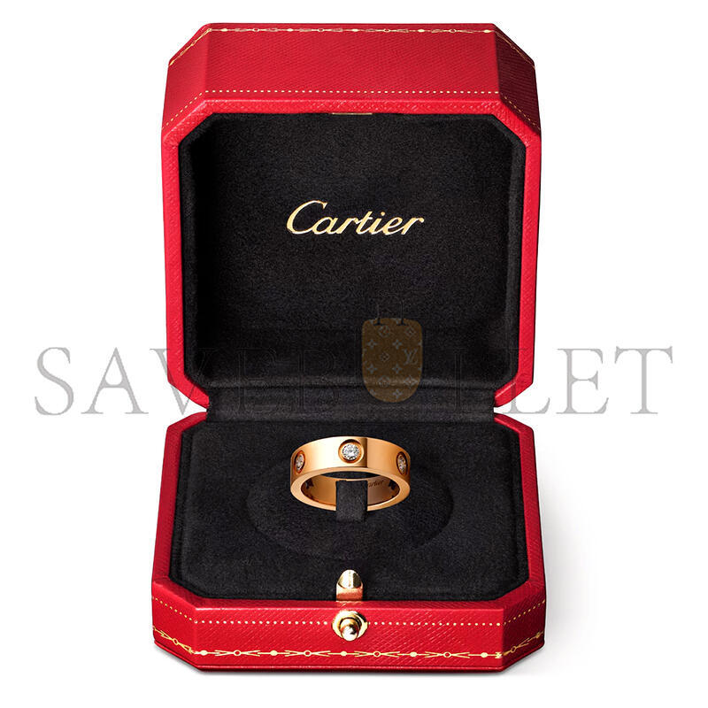 CARTIER LOVE RING, CLASSIC MODEL, 6 DIAMONDS B4097500
